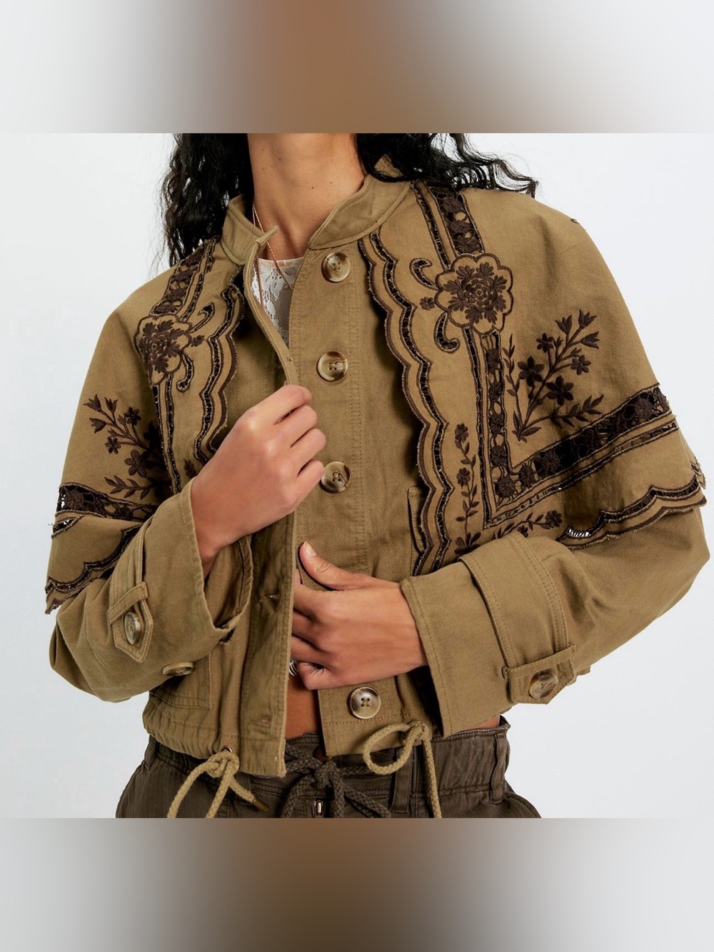 LAST CHANCE- Free People Bali Hideaway Cutout Jacket - Picture 2 of 5